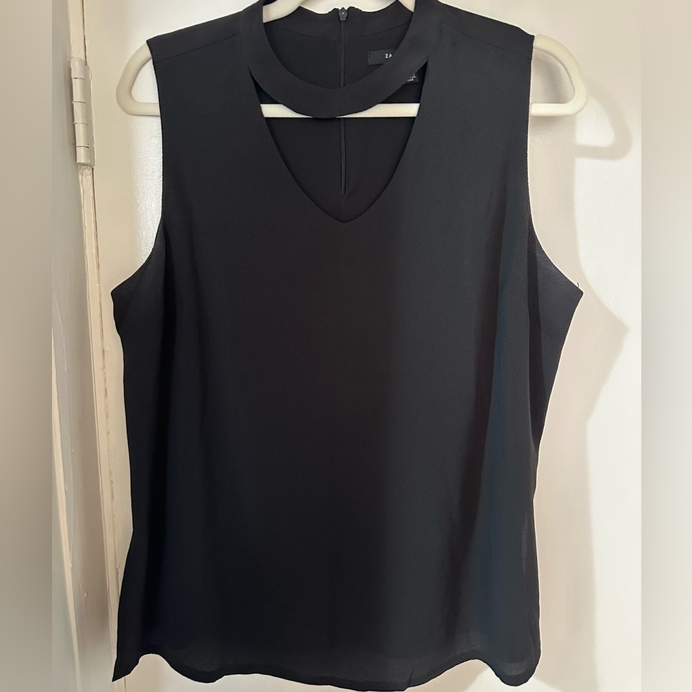 Zac & Rachel Black Cut Out Tank Top